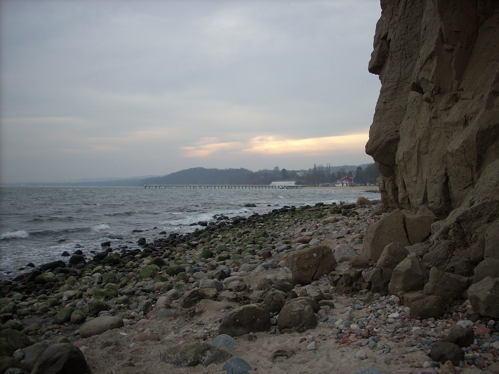 cliffs on a beach